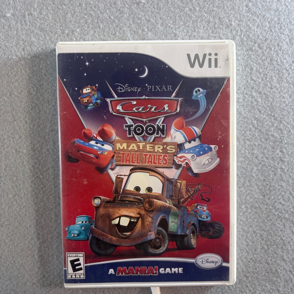 Disney Pixar Cars Toon Mater's Tall Tales Nintendo Wii Game RVL-P-SMNE-USA
